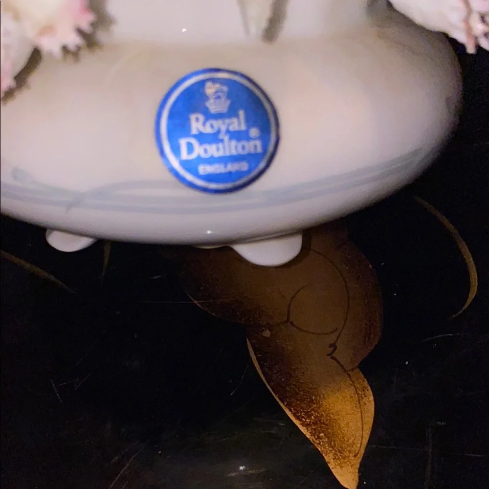 Royal Doulton Blush Pink and Cream Porcelain Floral Arrangement